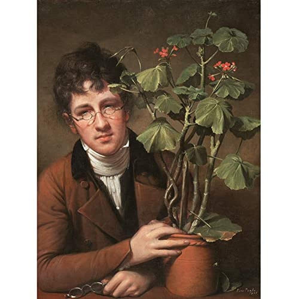 Rembrandt Peale Rubens Peale With A Geranium Art Print Canvas Premium Wall Decor Poster Mural