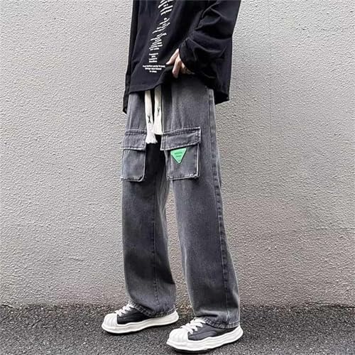 Workwear Jeans Men's Summer Wide Leg Trendy Loose Street Pants Trendy Versatile Casual Pants Big Tall Cargo Shorts for Men2