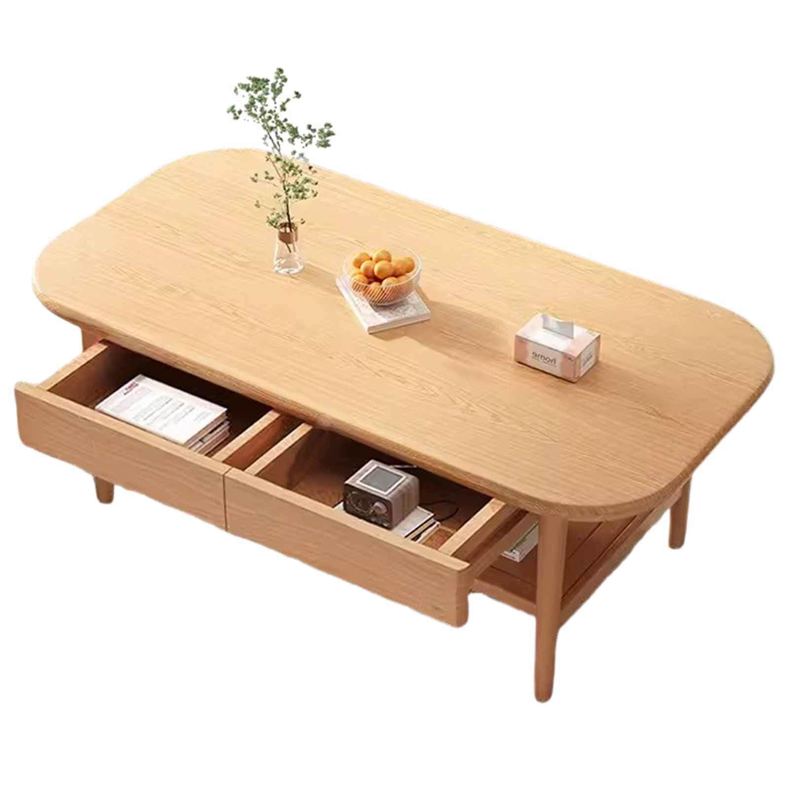 Amazon.co.jp: リビングルーム用47インチ無垢材コーヒーテーブル