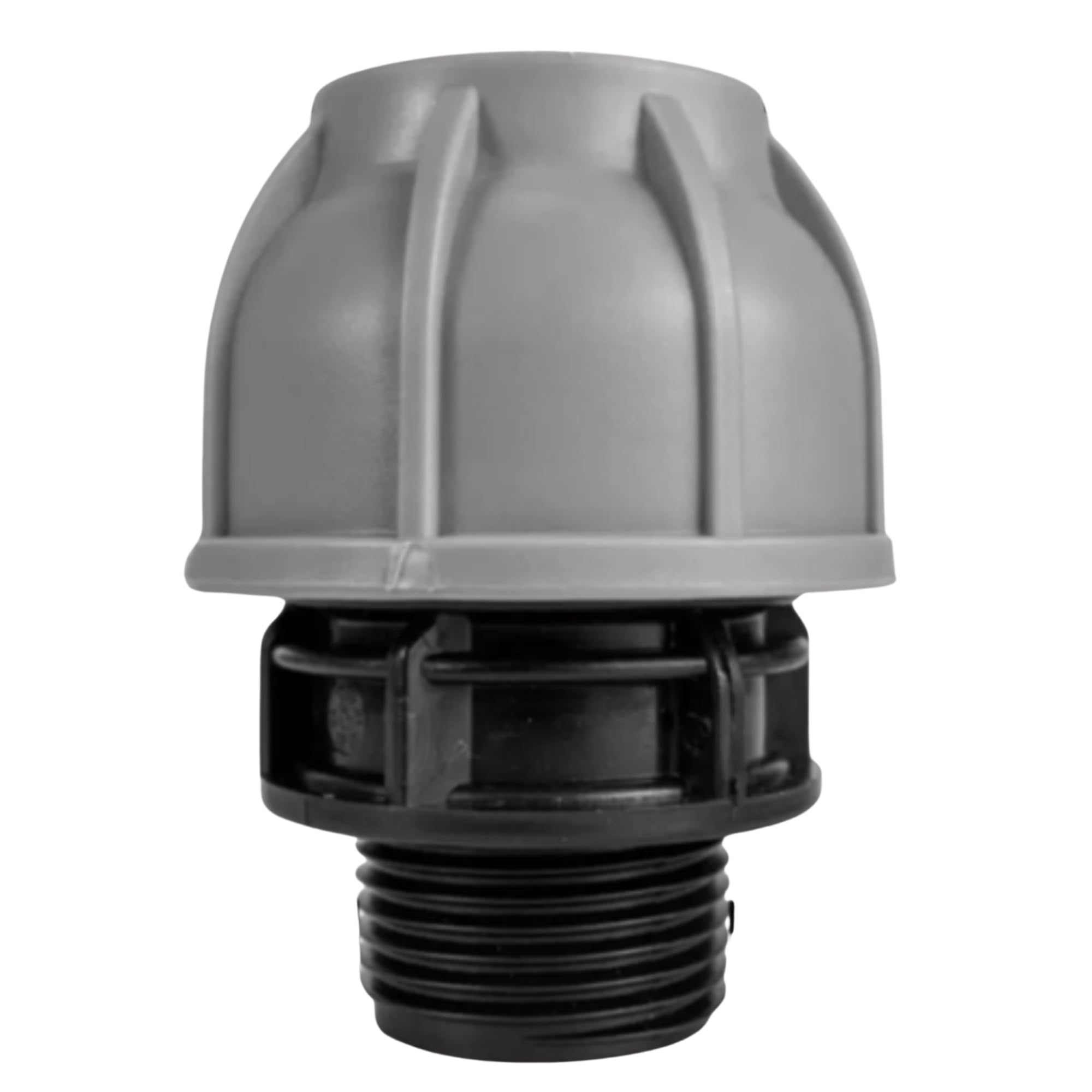 Mypurecore You At The Core Black Mypurecore Mdpe Compression Fitting 20-50Mm – Straight, Elbow, Tee, Stop End & Valve – Bsp Threaded Water Pipe Connector – Leak-Proof Irrigation For Blue Pipe (Straight 25Mm X 1" Bspm)