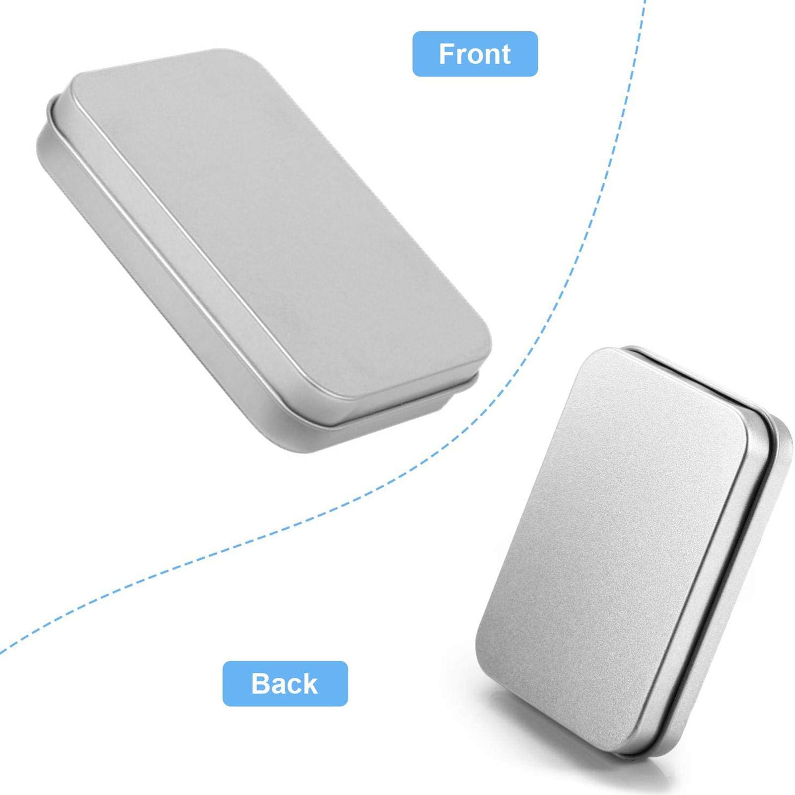 6 stuks blikken mini-doos met metalen opbergkoffer deksel 6 stuks blikken mini-doos met metalen opbergkoffer deksel