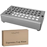 Anti-Splash Espresso Cup Riser Stand, Premium Stainless Steel Coffee Drip Tray, Coffee Mug Holder Stand for Espresso Machines, Height 40mm