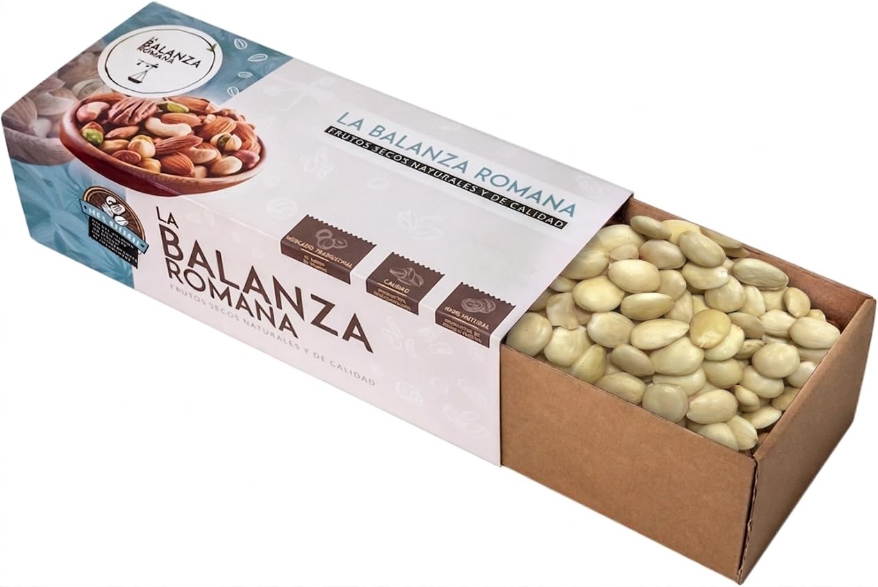 Samskara Tribe Almendras Marcona Peladas Ecológicas | Almendra Reina Española al Vacío | Naturales para Snacks | Gran Calibre Alta 16+ | 800 g