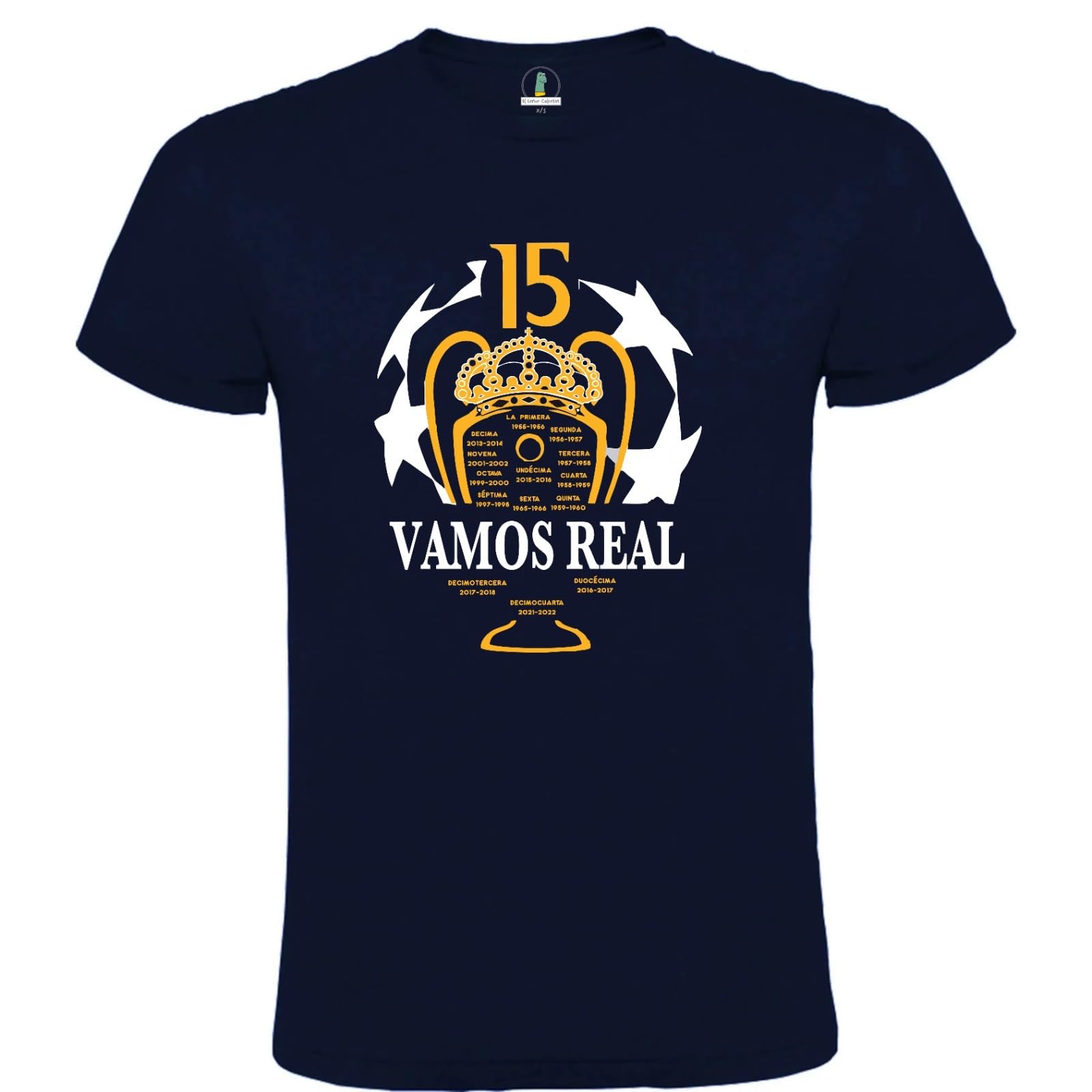 OAXYS Camiseta Madrid Conmemorativa de la 15a Copa de la Liga de Campeones del Madrid 2023/24