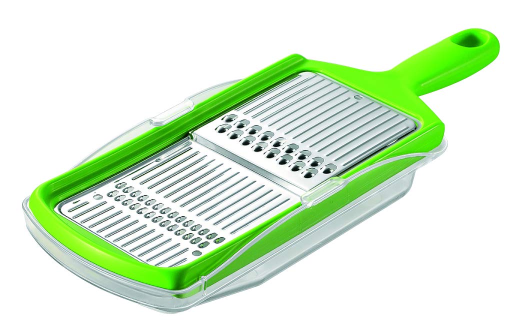 Shimomura Kogyo FV-646 Full Veggie, Julienne and Knob, Made in Japan, Made in Tsubamesanjo, Niigata, Green, 9.1 x 3.5 x 2.2 inches (230 x 89 x 57 mm)