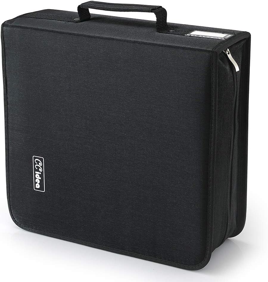 Bivisen CD Case, 400 Capacity DVD Case CD Wallets