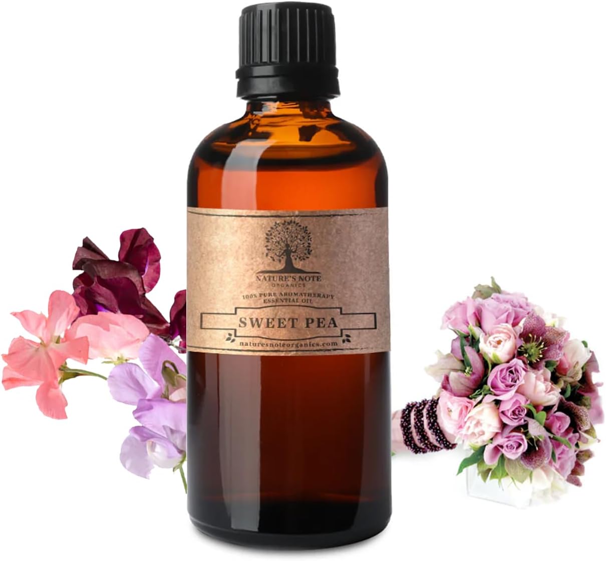 Nature’s Note Organics – Aceite esencial de guisante dulce, 100% puro, grado de aromaterapia, 1 onza líquida