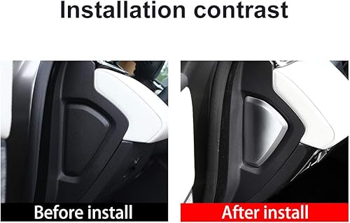 Miniatura 2 de YIWANG ABS cromo lado panel de instrumentos decoración Trim 2 unids para Land Rover Range Rover Velar 2017 2018 2019 2020 Accesorios de coche