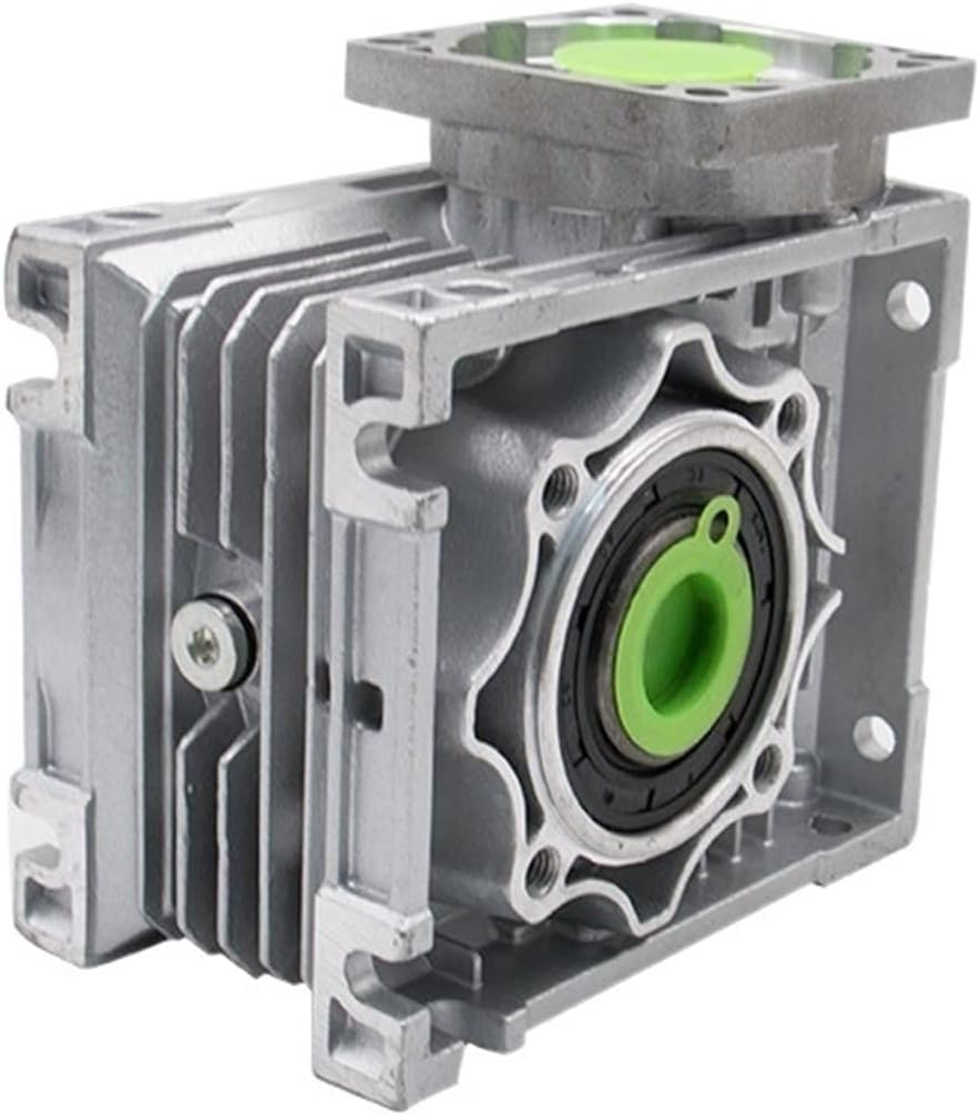 Speed Box NMRV063 90 Degree Speed Reducer, 14mm 19mm 24mm Input Shaft Worm Gearbox, 7.5:1-100 :1 Gear Ratio Worm Reducer Reducer Gearhead (Size : Ratio80, Color : Input 24 for name52)