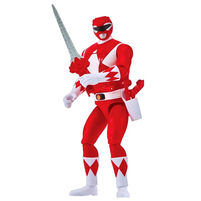 Foto 3 de 8 de Power Rangers, Figura articulada, 15 cm, Ranger Rojo, 4+, PWG072