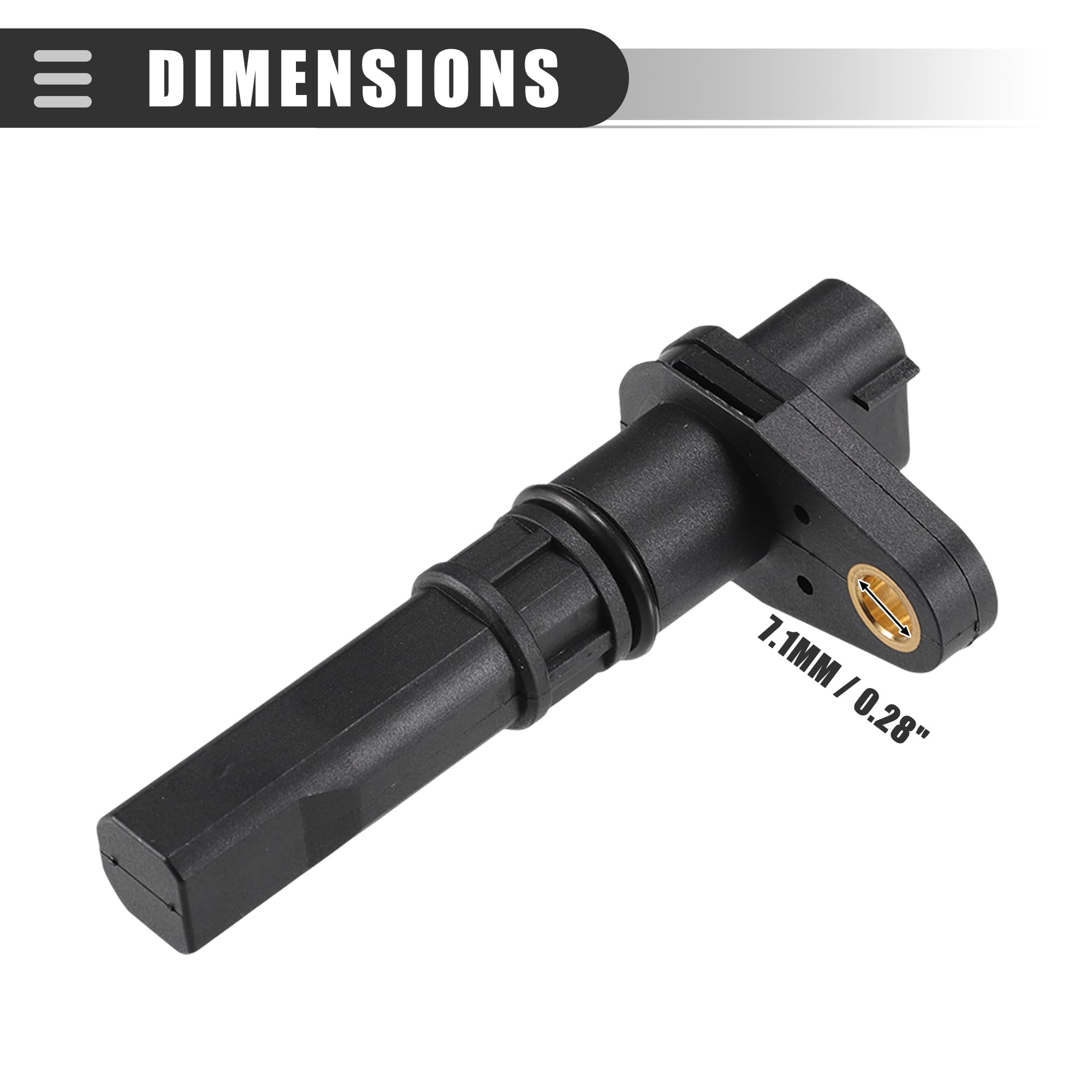 A ABSOPRO Capteur Vitesse Transmission Pour Suzuki Wagon 00-07 1pc | Pour Suzuki Ignis 00-08 Et Swift 05-11, Noir, Plastique Et Métal, 3 Broches, OE 3496083E00000/3496083E00
