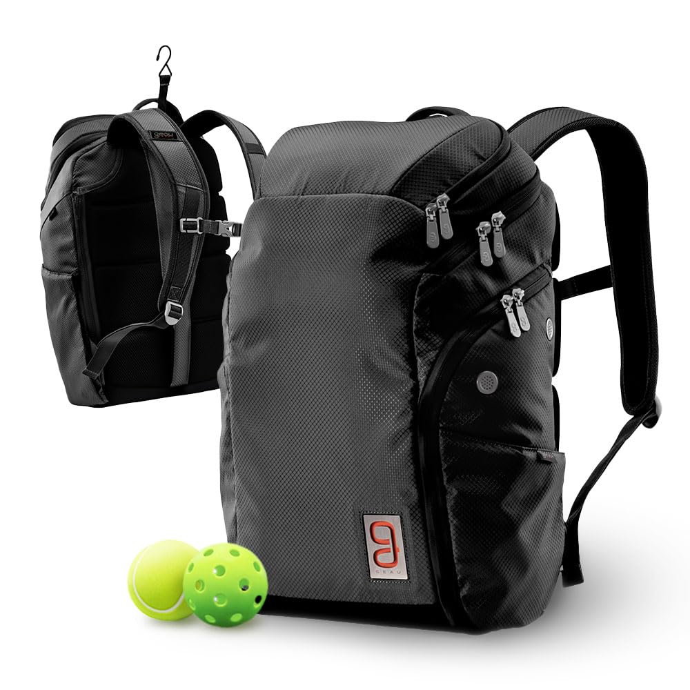 Axiom Backpack 2.0 - Tennis Backpack, 2 Racquet Capacity, for Men & Women, Pickleball Bag, Crush Resistant Sunglasses Pocket, Wet Gear Pocket, Customizable Divider, Durable Materials