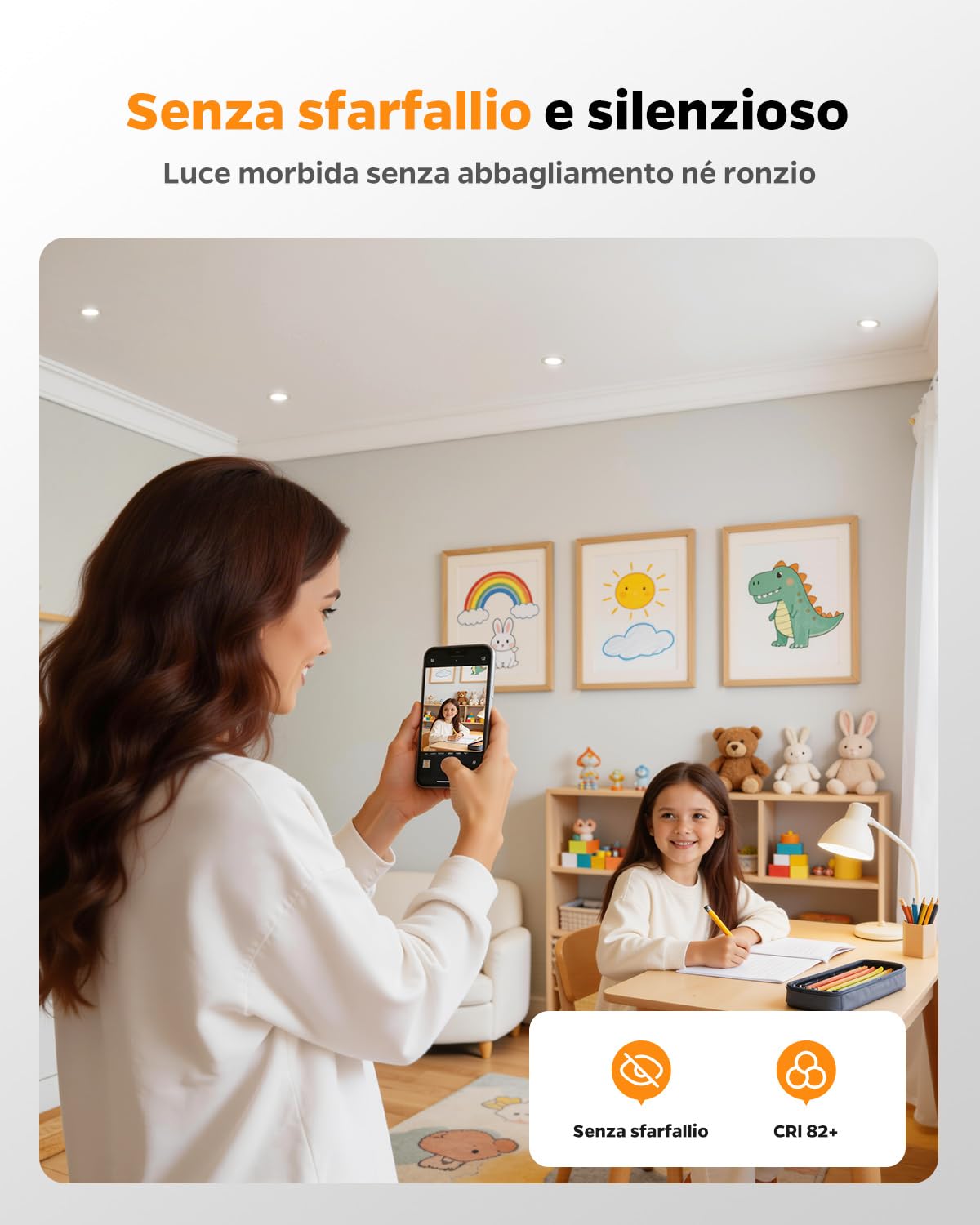 Sanyoung Faretti da Incasso per Cartongesso Dimmerabile 4W, Set di 20 | Foro 55-68mm, Luce Caldo Luce Naturale Luce Freddo, 320LM, Impermeabile IP44, Faretto LED 220V per Bagno