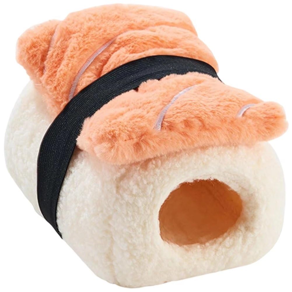 Cachette confortable pour hamsters avec rembourrage coton isolant et rassurant