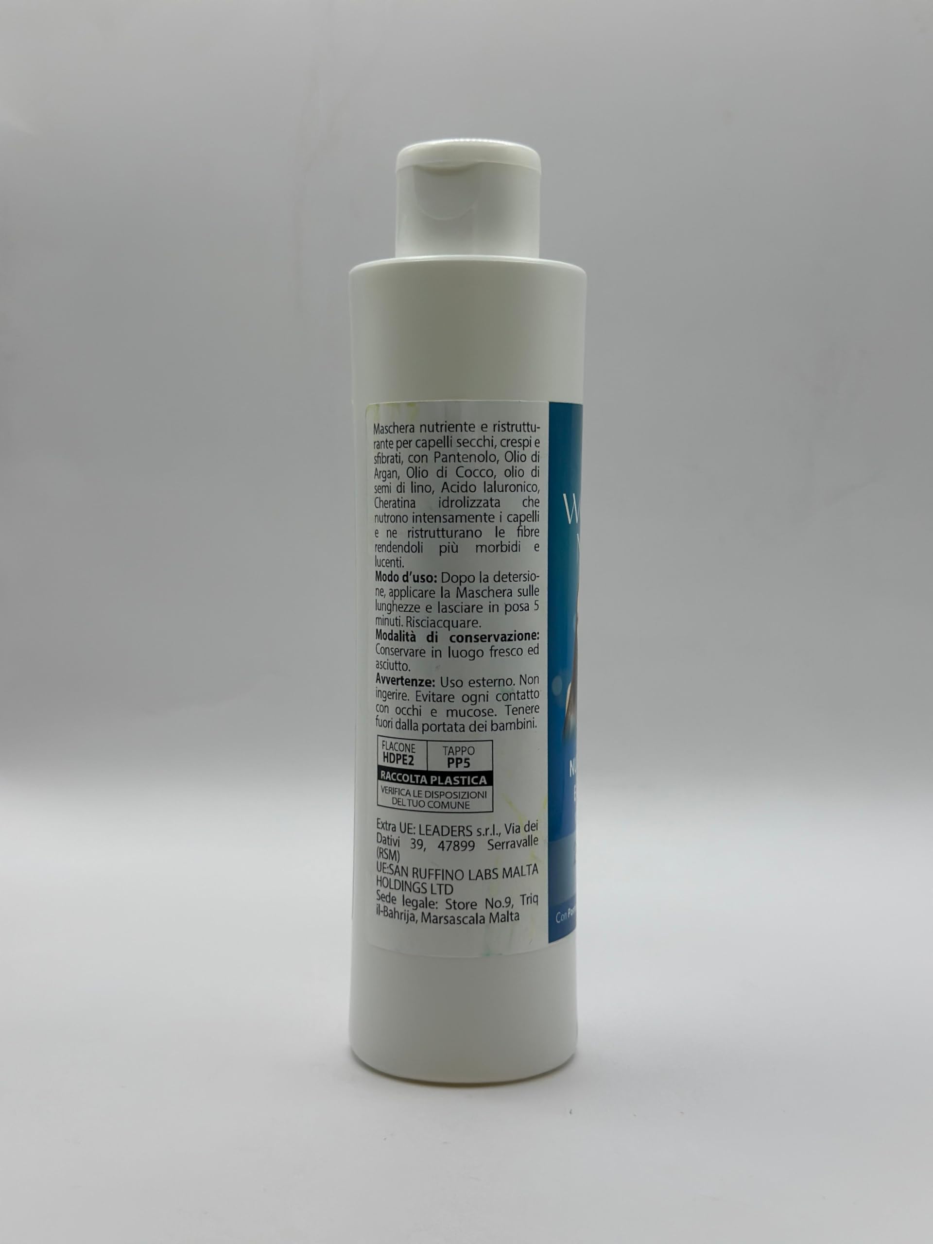 Wonder Mask Crema Capelli Lisci 600 ml – Maschera Ristrutturante con Cheratina – Trattamento Idratante e Lisciante