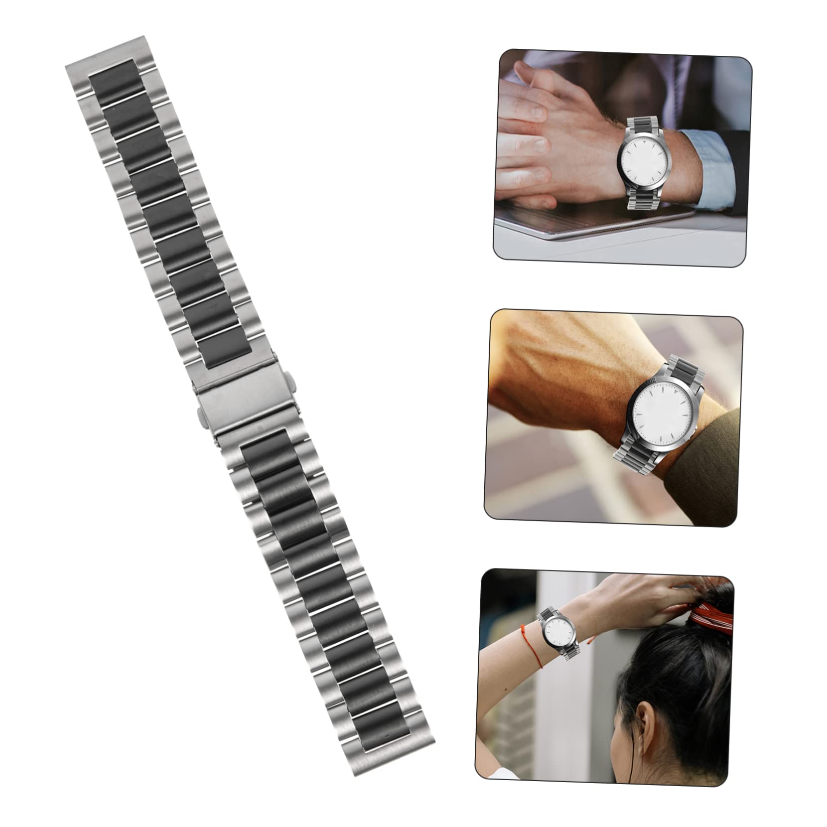 Uonlytech 3 Pièces Bracelets De Montre En Acier Inoxydable Pour Les Femmes Bande De Montre De Remplacement Bracelet De Montre Bracelet De Remplacement Pour Montre Bracelet Montre