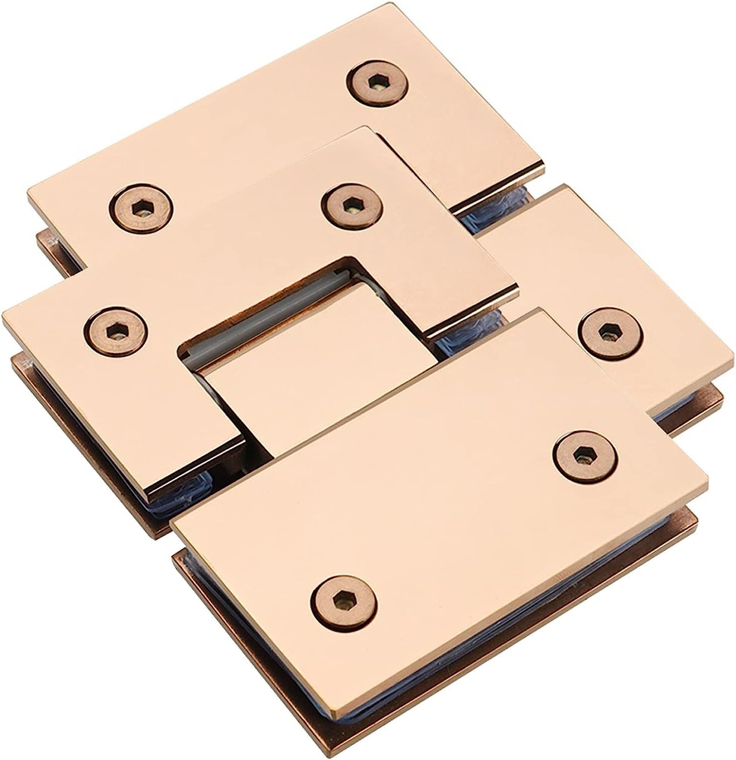 Ghgcscas One Color 2Pcs Of 304 Stainless Steel 8K Rose Gold Glossy Mirror 180° Two-Way