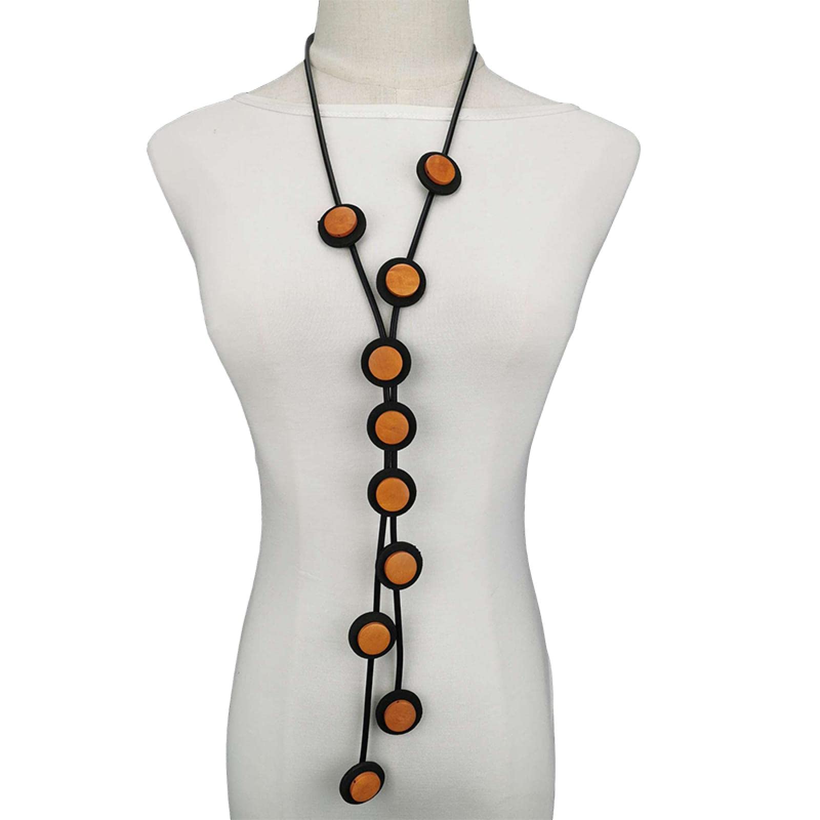 BISONBLUE Collar Colgante Mujer Cadena Hombre Necklace Collares Colgantes Largos para Mujer, Collar Gótico, Ropa De Cadena Hecha A Mano De Diseñador