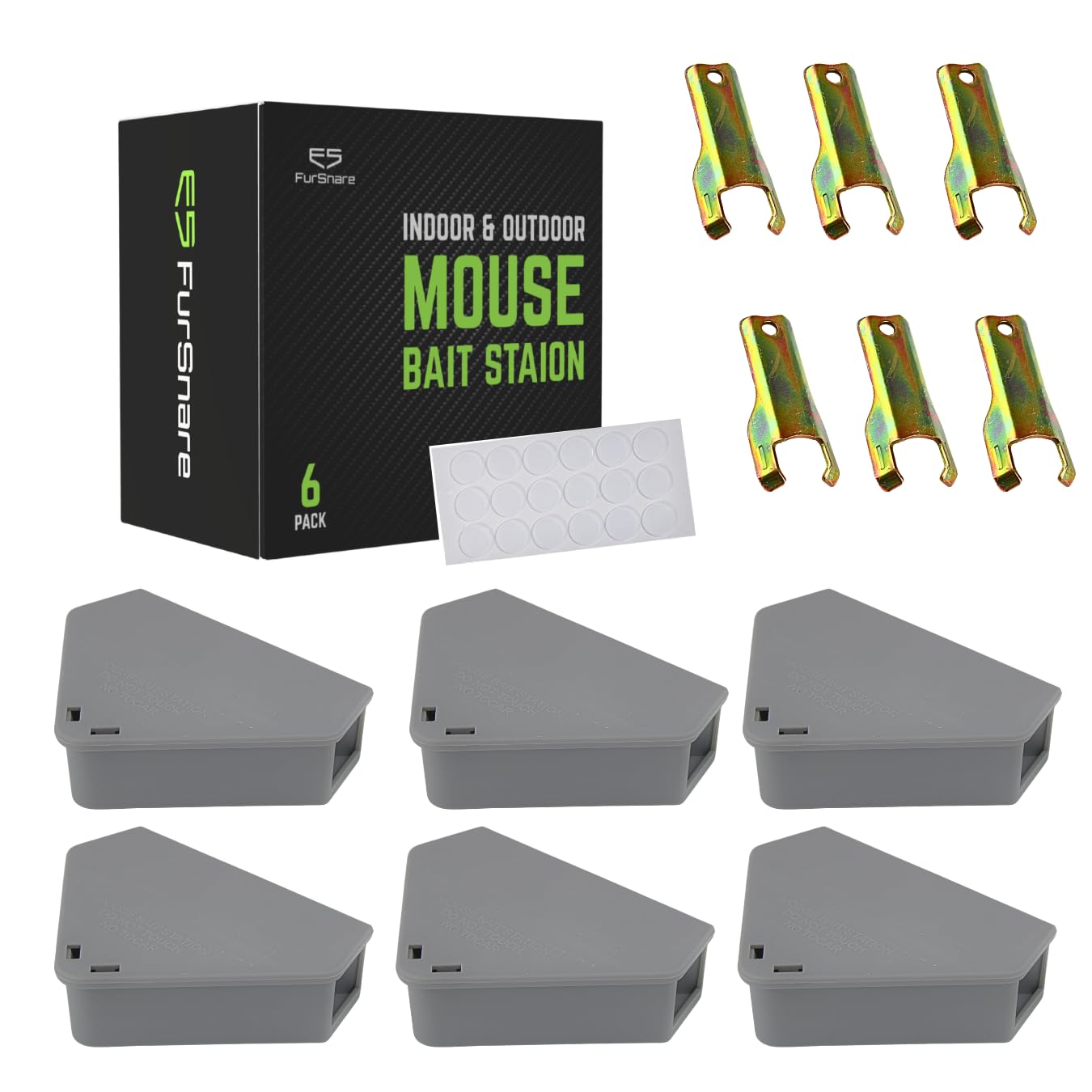 Furnsnare Mouse Bait Station 6 Pack