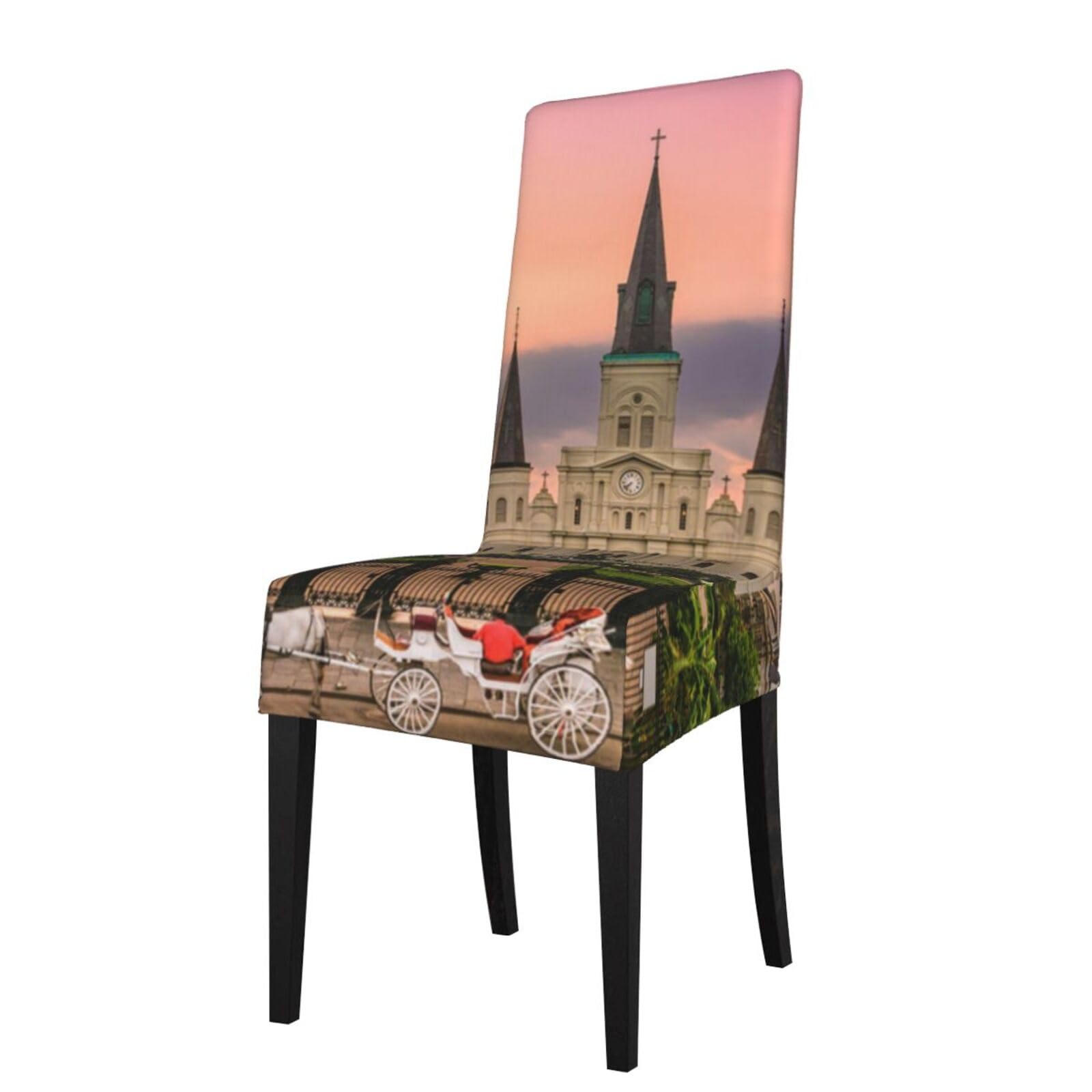 Housses de chaise de salle à manger amovibles lavables et élastiques Jackson