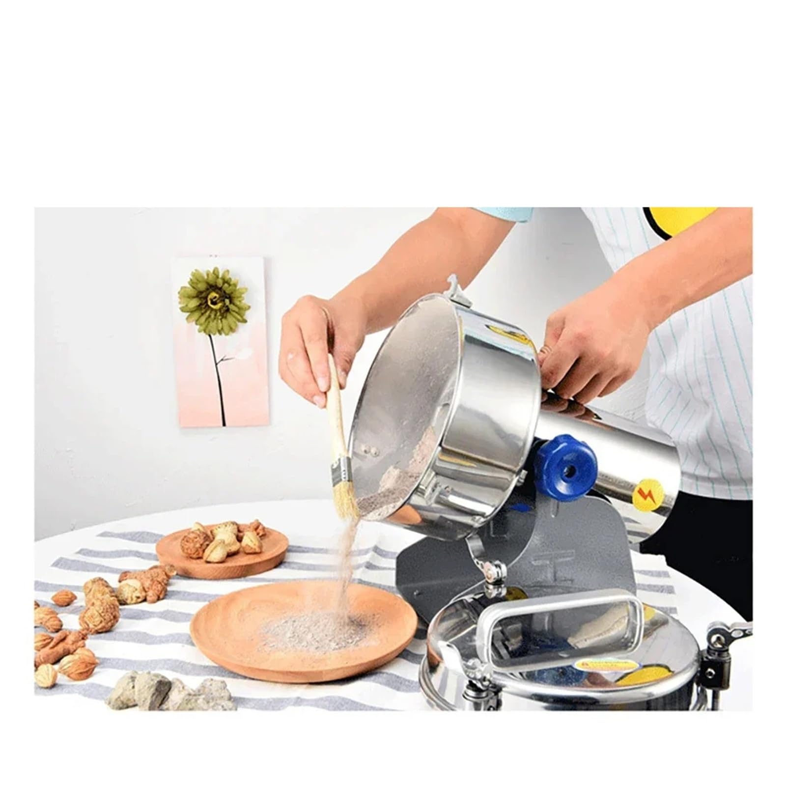 Smerigliatrice elettrica, Macchina for macinare i cereali da 1000 g, elettrica, for erbe, caffè in polvere, alimenti secchi, ad alta velocità e intelligente