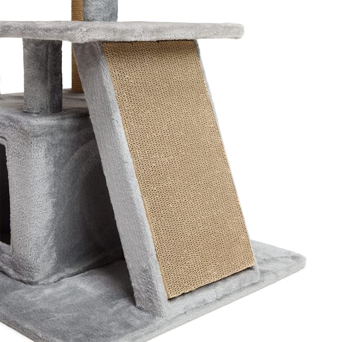 Árbol para Gatos EveryYay 4 Niveles con Rampa Gris miniatura 3
