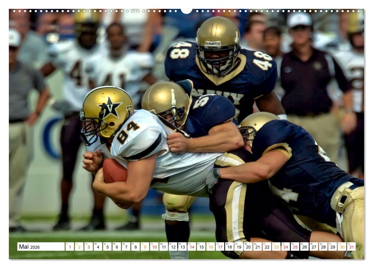 American Football - mein Sport (Wandkalender 2026 DIN A2 quer), CALVENDO Monatskalender: American Football, faszinierender Teamsport. (CALVENDO Sport)