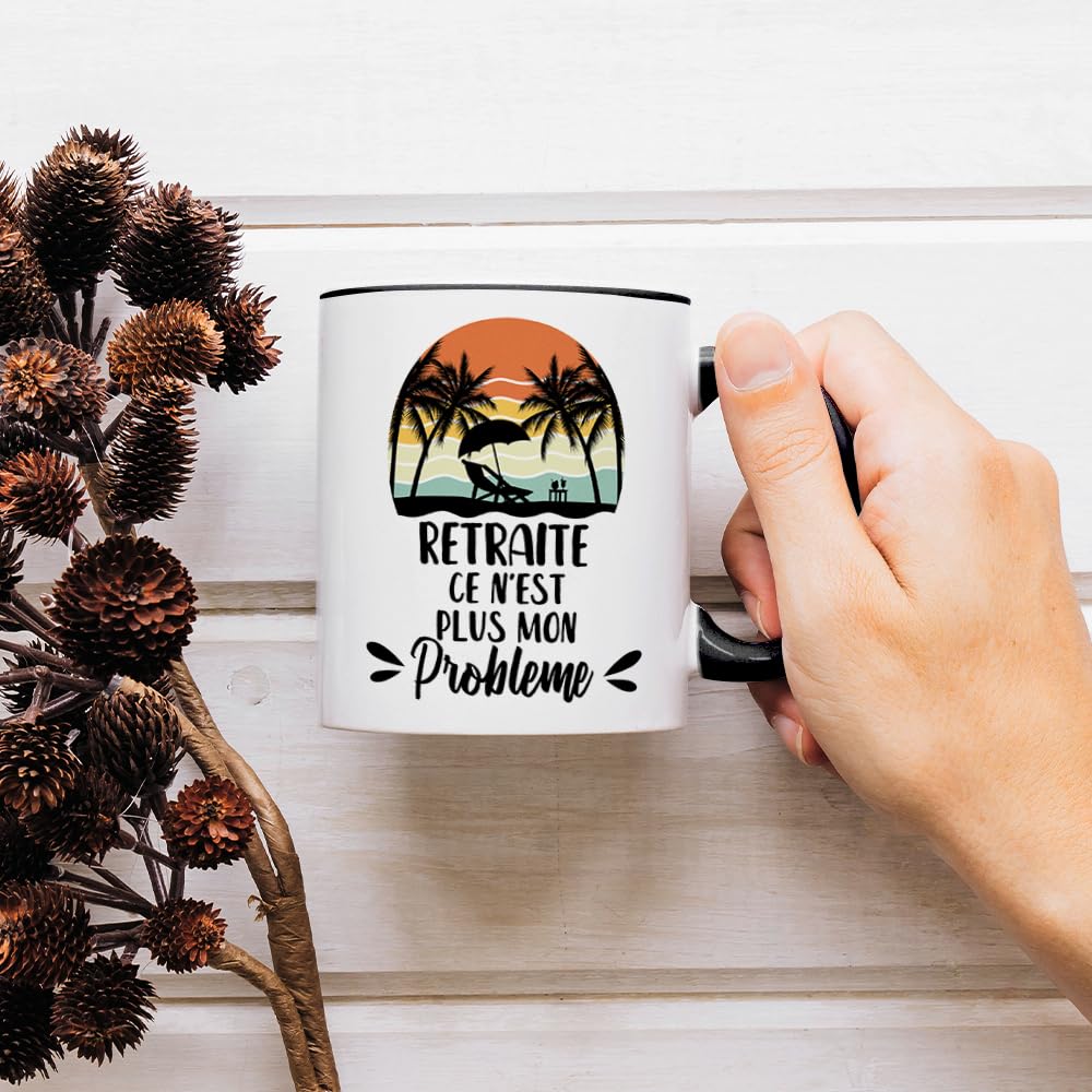 Mug Humour Retraite Fatbaby - Message Drôle Pour Collègue - Cadeau Départ Retraite - 11oz - Micro-ondes/lave-vaisselle
