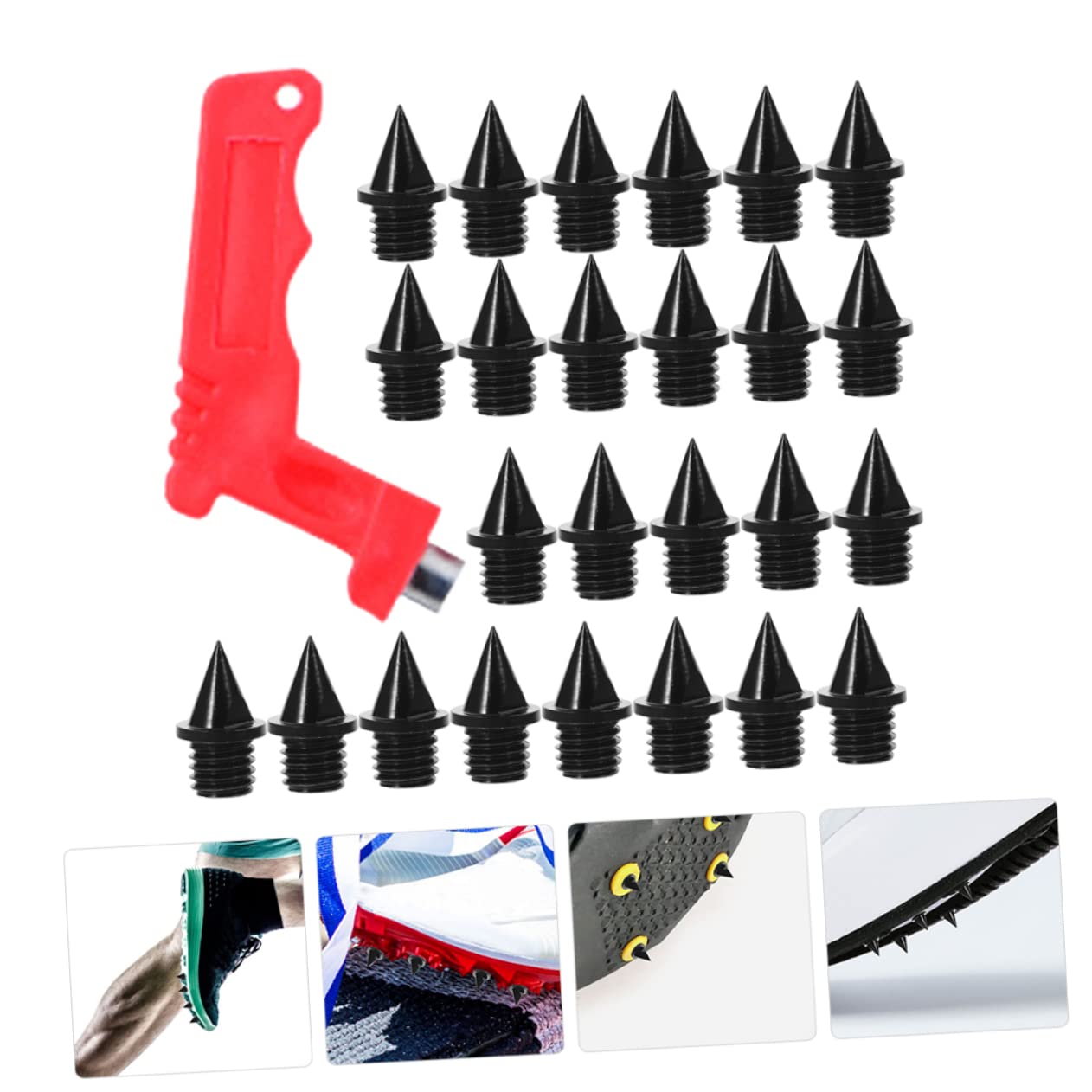 HANABASS Tacchetti Per Scarpe Corsa Spikes Pyramid Per Chiave Per Allenamenti E Competizioni