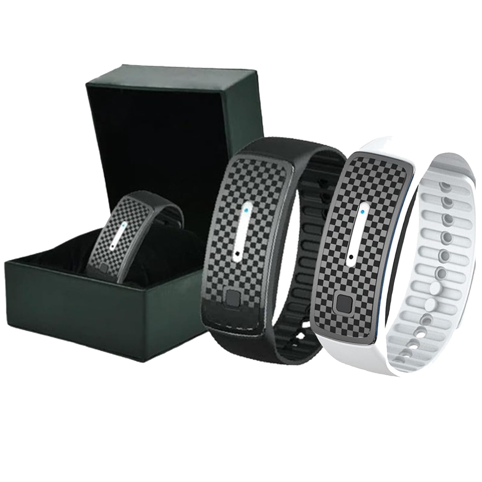 Ultrasonic Fat Blasting And Detoxing Wristband, Ultrasonic Weight Loss Wristband, Ultrasonic Ultra-Tech Body Shape Wristband, Ultrasonic Body Shape Wristband Pro (Black+White)