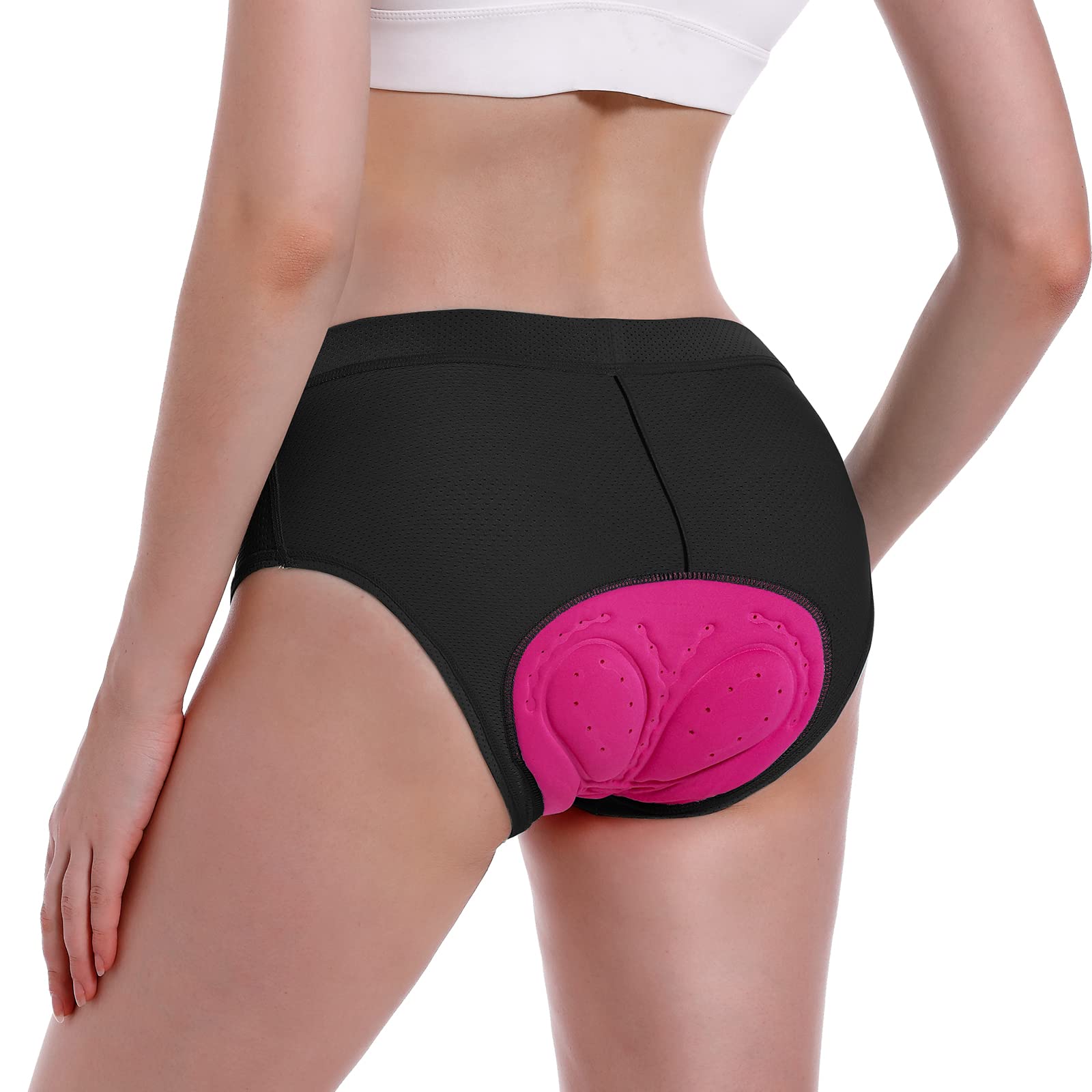 MEETWEE Damskie spodenki rowerowe, 4D wyściełane legginsy rowerowe szybkoschnące oddychające antypoślizgowe spodenki rowerowe damskie