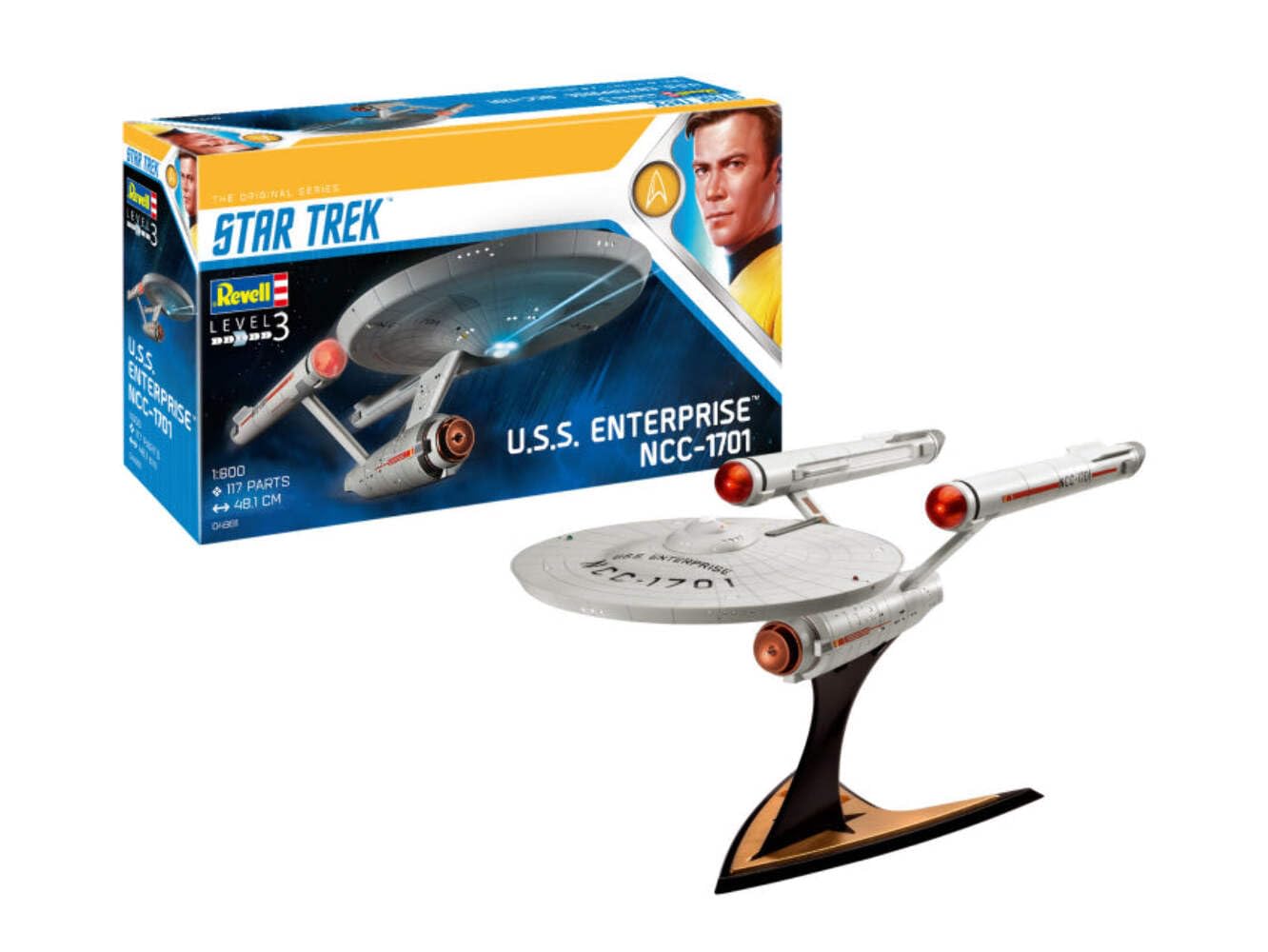 Scale Modell KOMPATIBEL MIT U.S.S. Enterprise NCC-1701 (TOS) KIT 1:600 REVELL RV04991