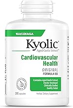 Kyolic Aged Garlic Extract Formula 100, Cardiovascular Health*, 300 Capsules.