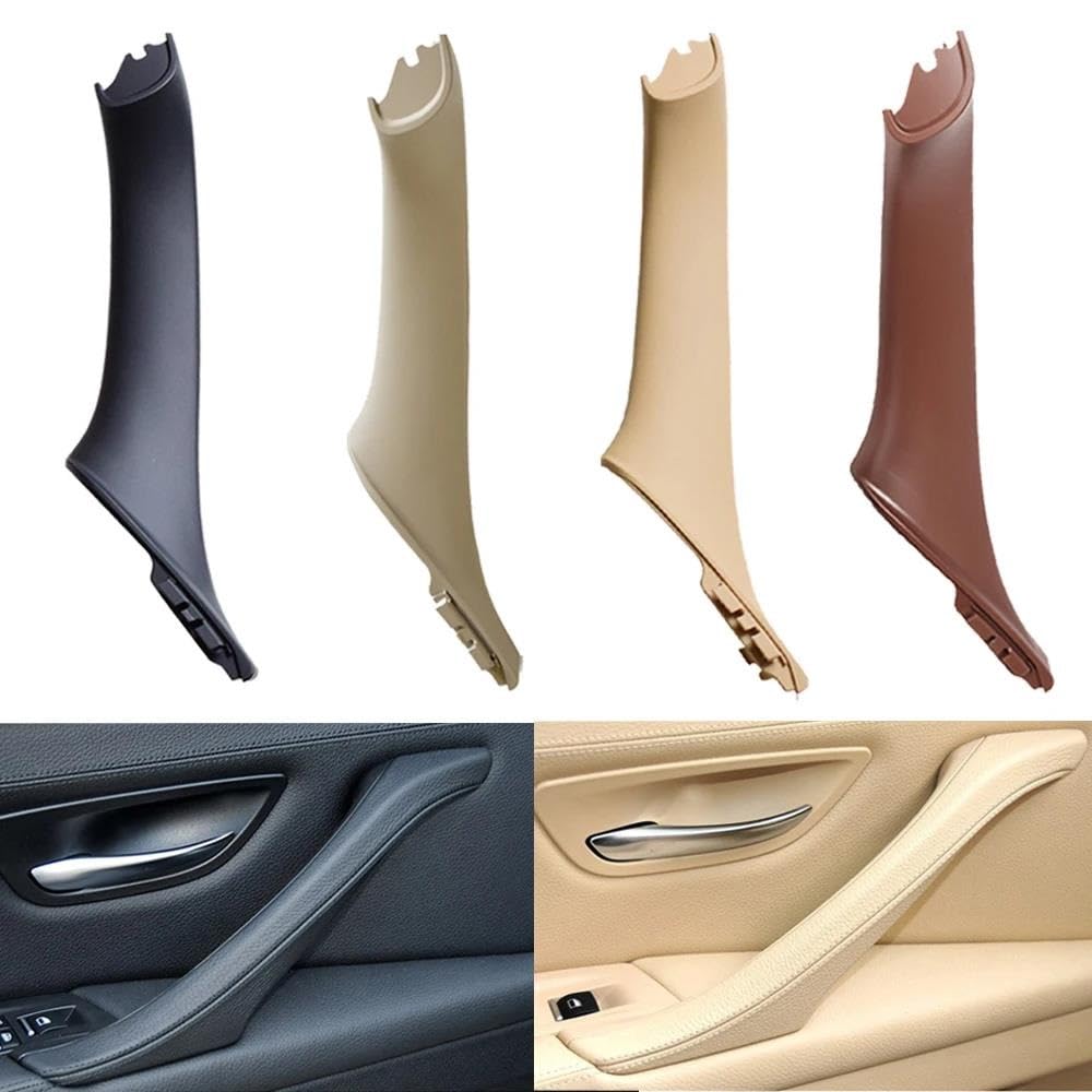 Maniglia Interna In Pelle Per BMW Serie 5 F10/F11 - Sostituzione Originale, Sinistra E Destra, In ABS Nero