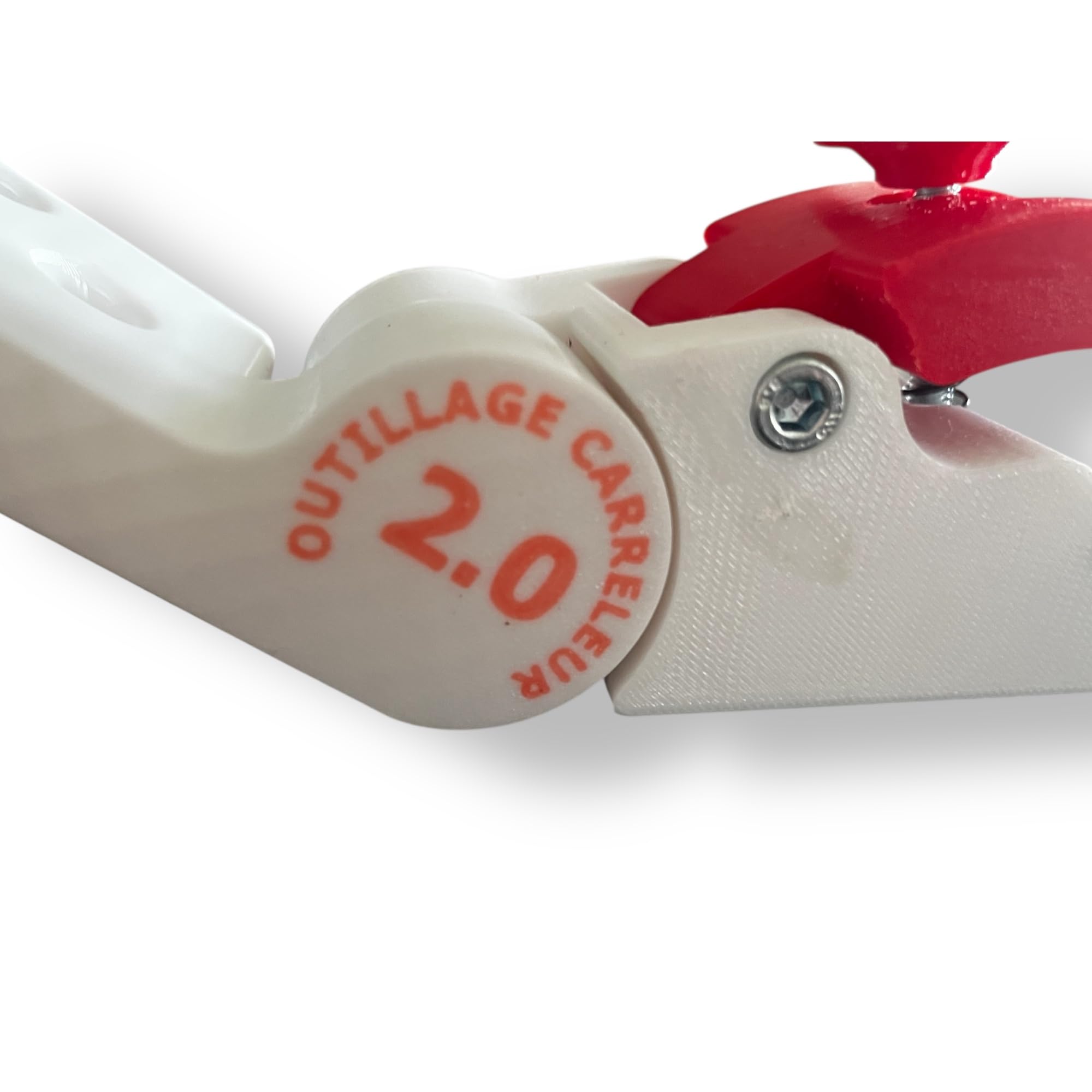 Tic-Tac Zange für Fliesen – Positionierhilfe für 45°-Gehrungsschnitte – Kompakter Fliesenhalter für präzises & sicheres Arbeiten – Profi-Werkzeug für Fliesenleger – Outillage Carreleur 2.0