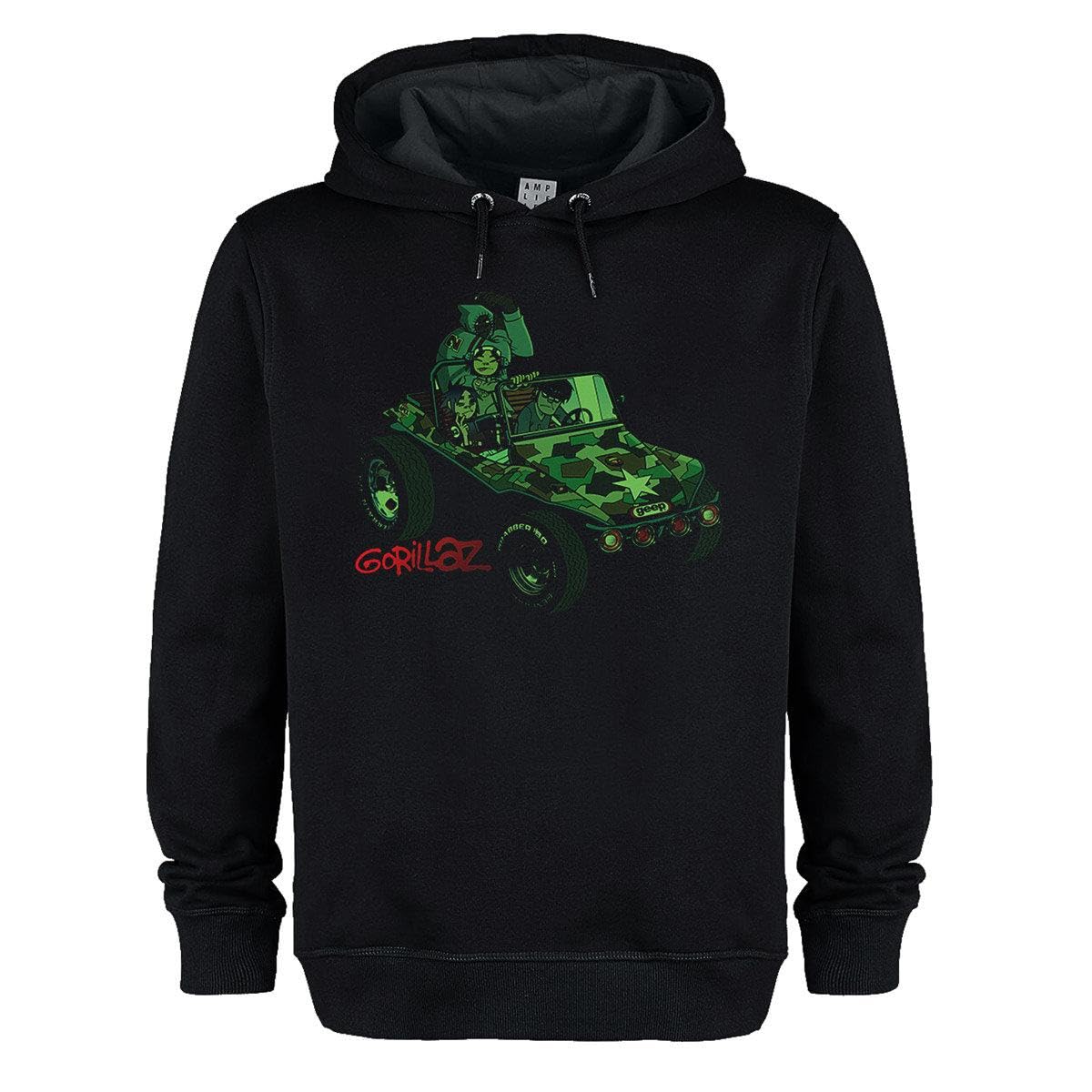 Amplified Unisex Adult Geep Gorillaz Hoodie (XL) (Black)
