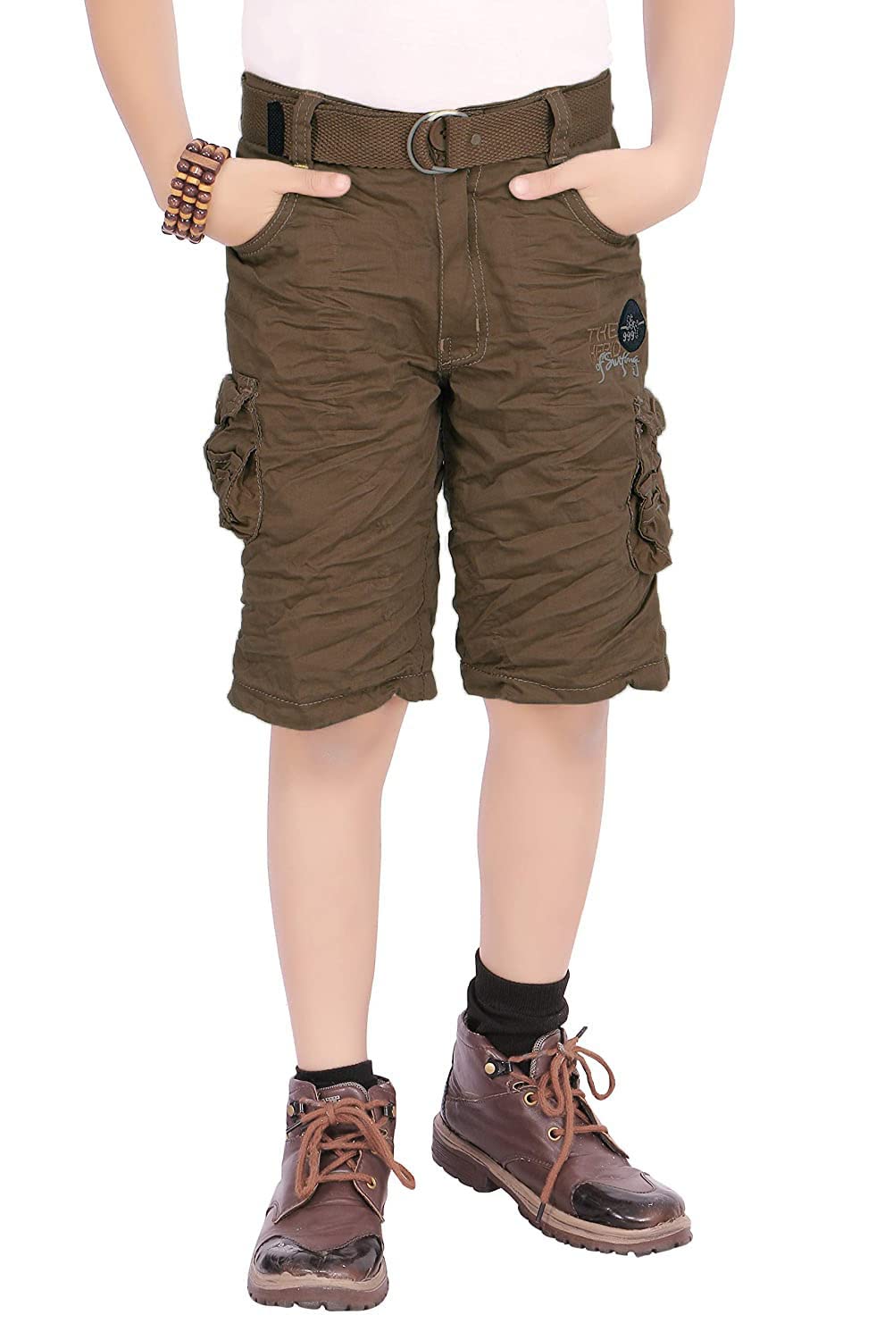 ADBUCKS Boy's Regular Fit Cargo Shorts