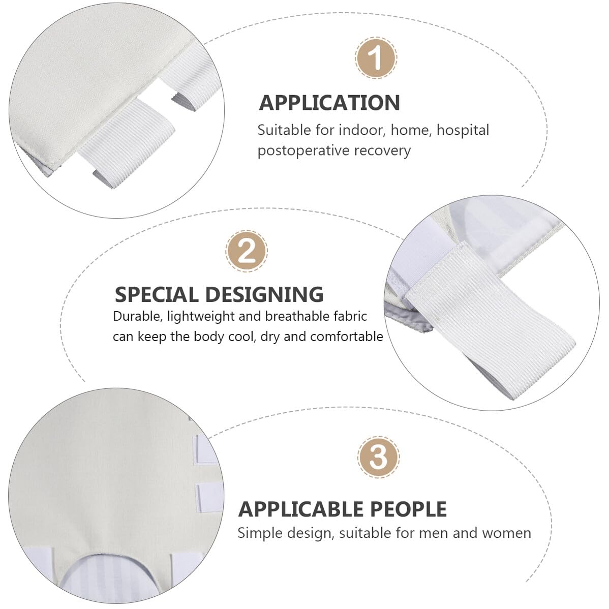 Rib Support Belt for Super Elastic Breathable Chest Binder Lightweight Chest Brace with Hook and Loop Fasteners for Fractured Cracked Bruised Ribs and Postoperative Relief