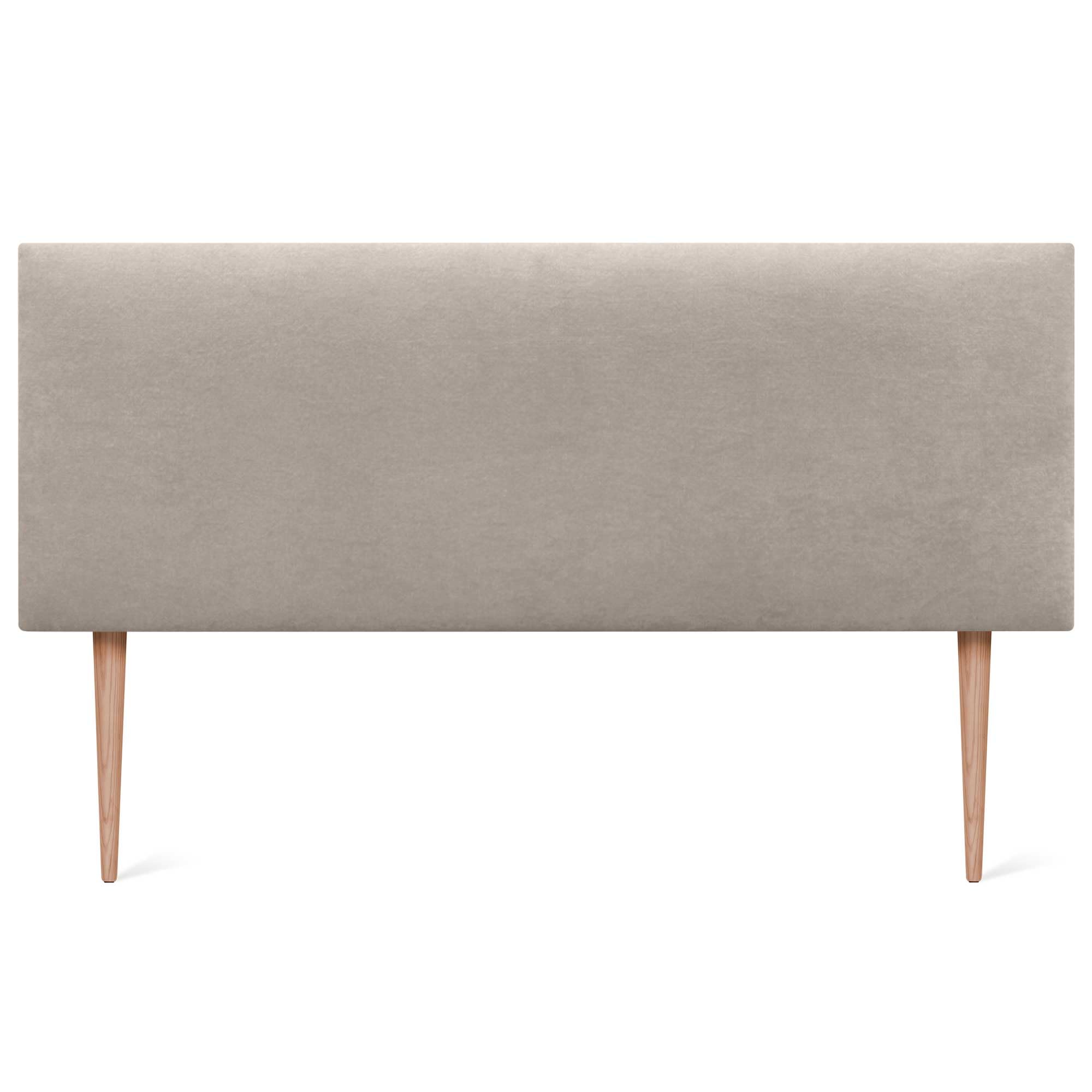 DHOME Cabecero de Polipiel o Tela AQUALINE Liso con Patas cabeceros Cabezal tapizado Cama Lujo (150x105cm con Patas (Camas 150/160), Tela Beige)