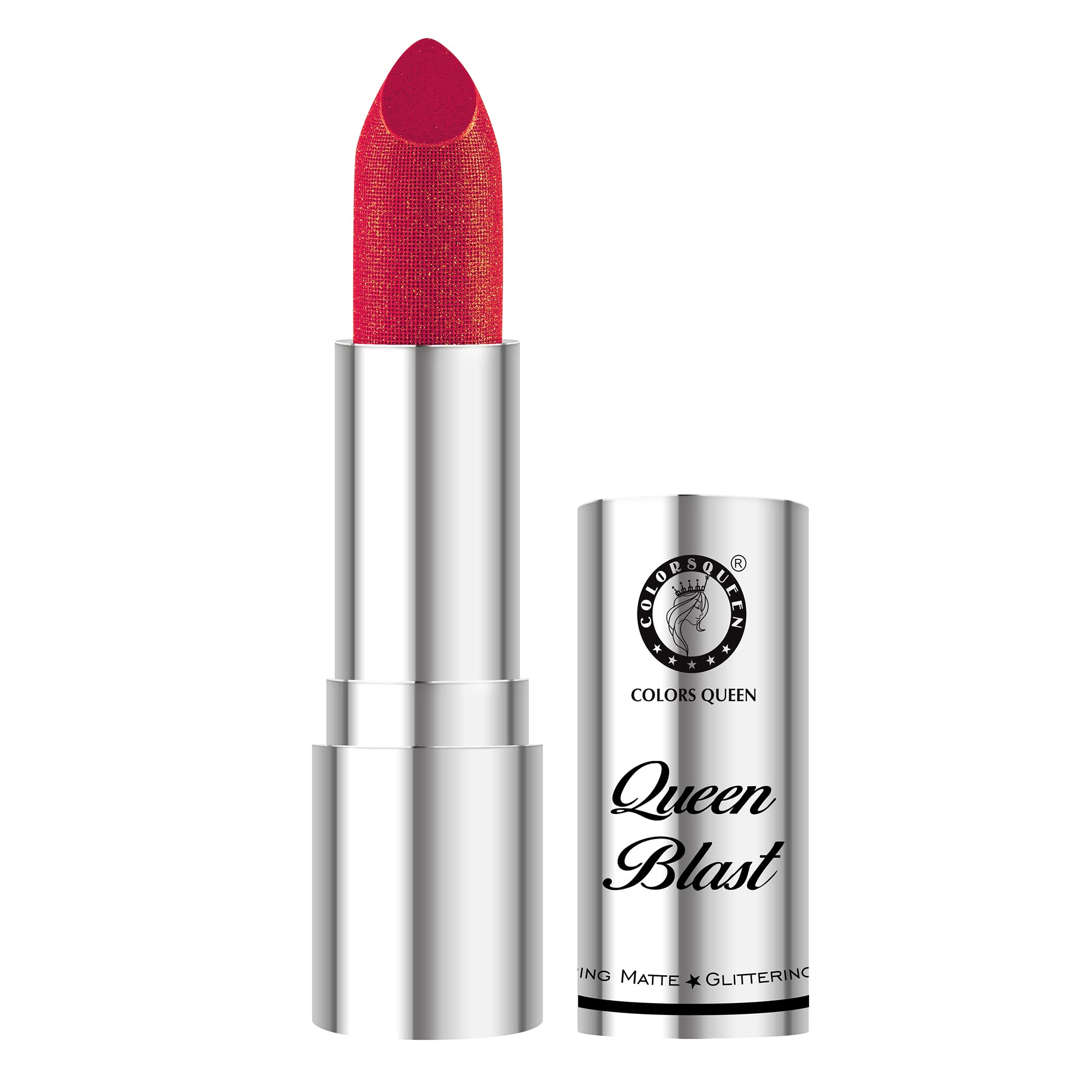 Colors Queen Queen Blast Shimmer Glitter Lipstick (04 - Rebel Pink)