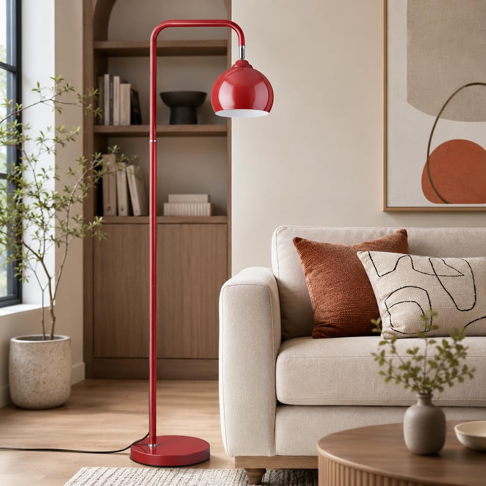 Wylolik Modern Floor Lamp, Adjustable Shade, 3-Color Dimming Standing Lamp