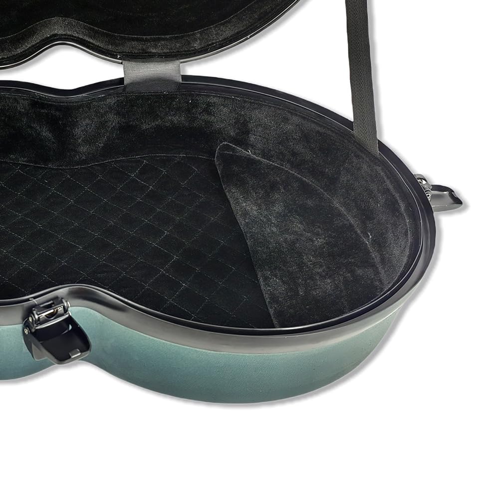 Viola Case - Funda de fibra de carbono de 16 pulgadas, ajustable para tamaños de 15 a 16.5 pulgadas, funda de viola fuerte, duradera, fuerte y ligera