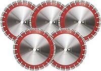 Vista 9 de SHDIATOOL Hoja de sierra de hormigón de 14 pulgadas con segmentos turbo premium soldados con láser corte seco o húmedo