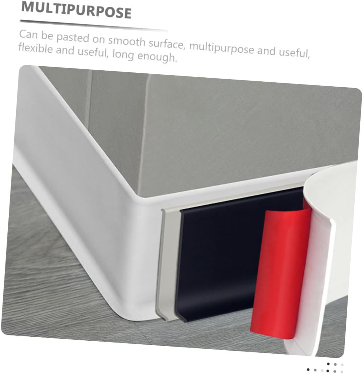 Self-Adhesive PVC Wall Corner Molding Trim Flexible Peel and Stick Baseboard for Tile Edges Easy Installation 1 Roll