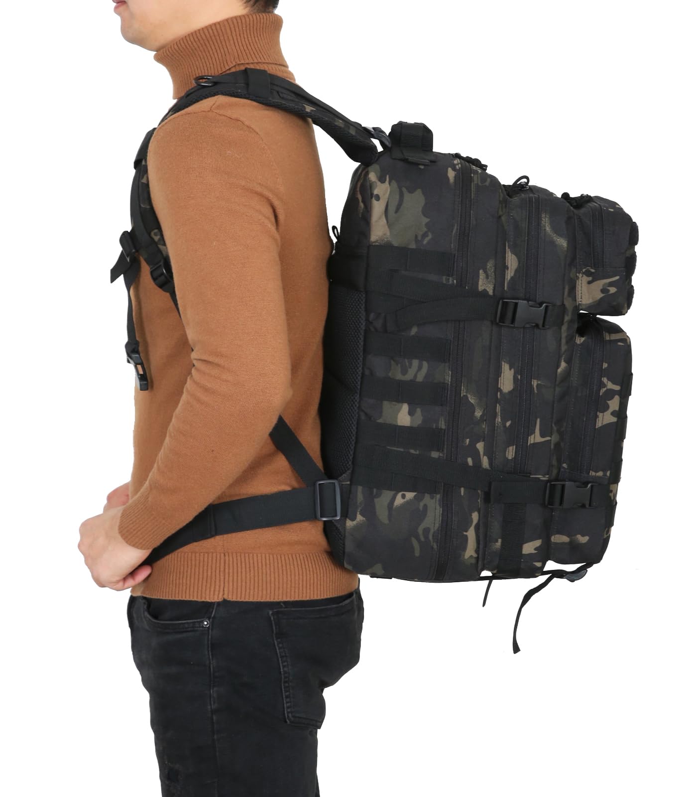 40L Zaino Militare Tattico Molle Assalto da Trekking Escursionismo Viaggio per Donna Uomo
