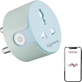 Lifelong Electronics 10A WiFi Smart Power Plug for Home Automation | With App Control, Timer, Voice Control, Scheduling | Price In India