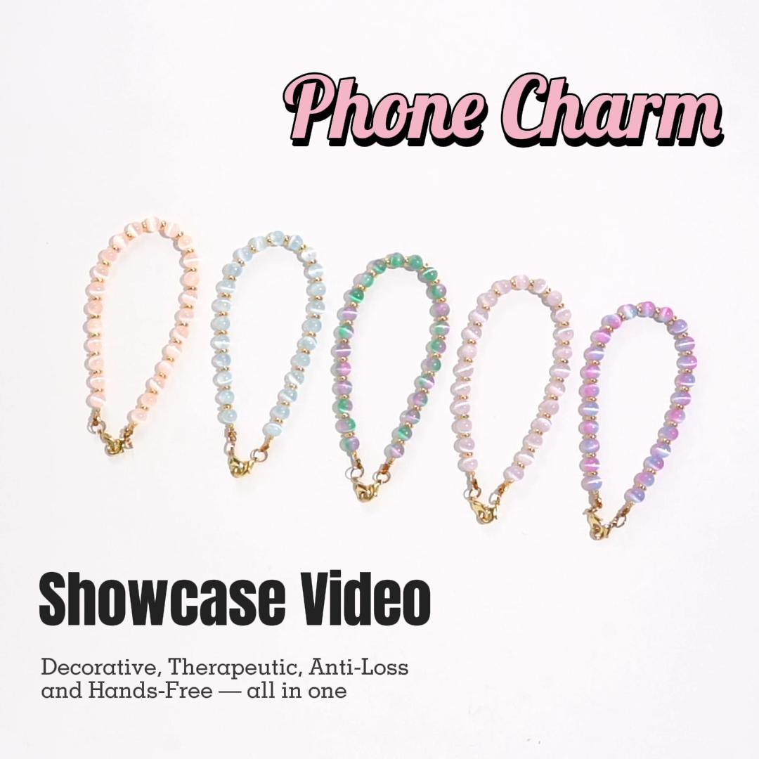 Amazon.com: CH.yishi Beaded Phone Charm Wrist Strap with Tether