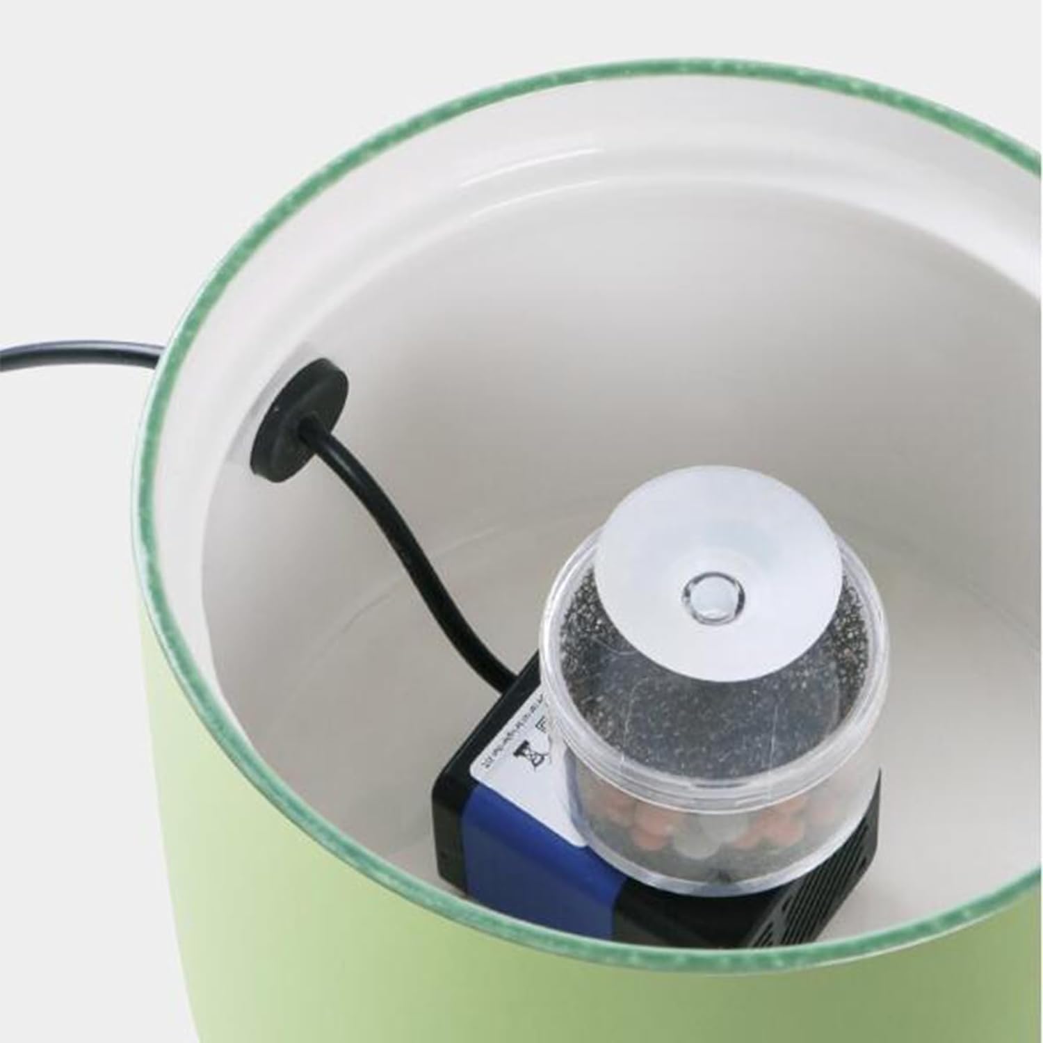 GeRRiT Fuente de bebida inteligente de cerámica for gatos,Alimentador de agua de circulación automática for mascotas,Dispensador de agua for perros de 1L/1,5L con 6 filtros de repuesto USB antiseco fo