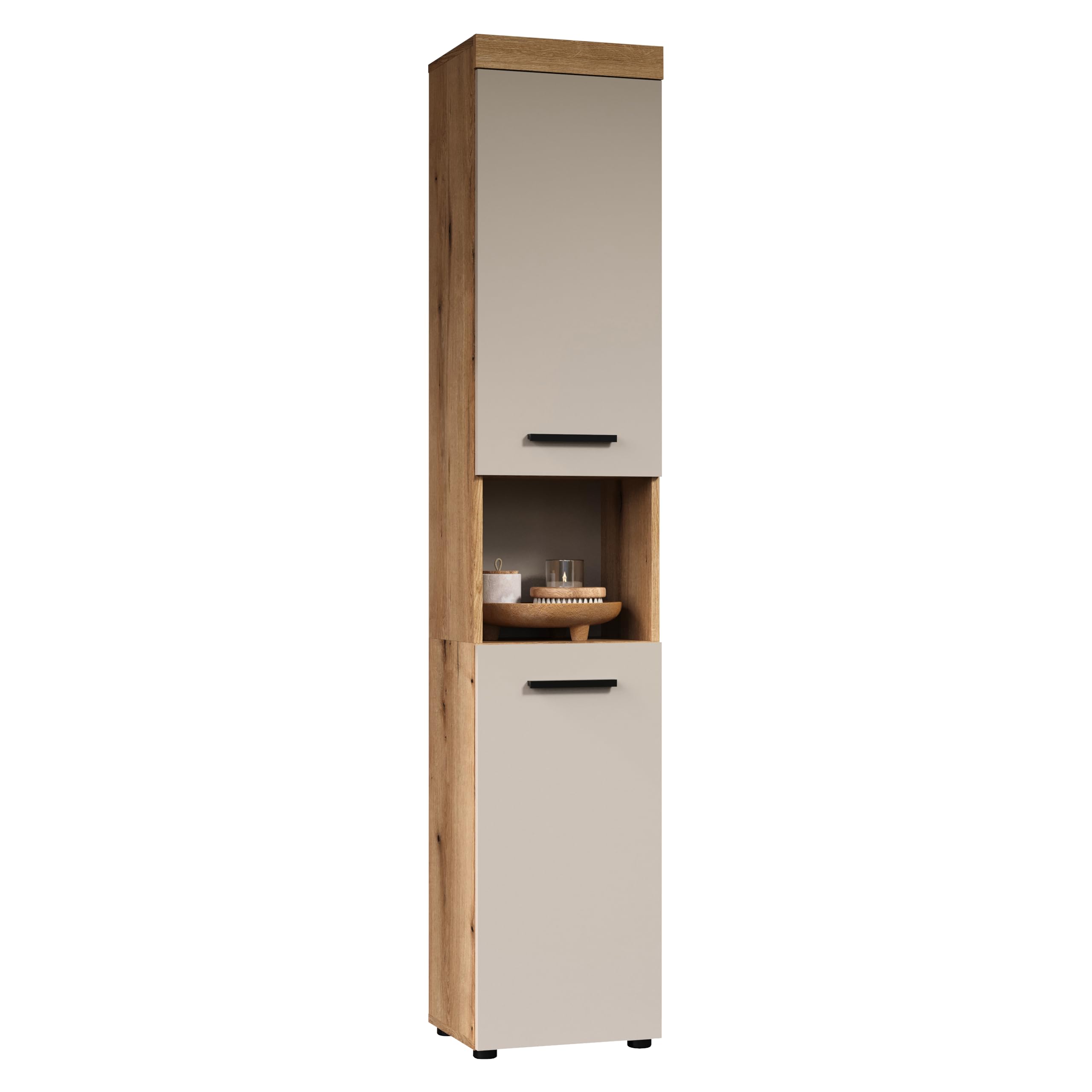 Hochschrank Ivrea Evoke Eiche / Kaschmir · B 36 x H 184 cm