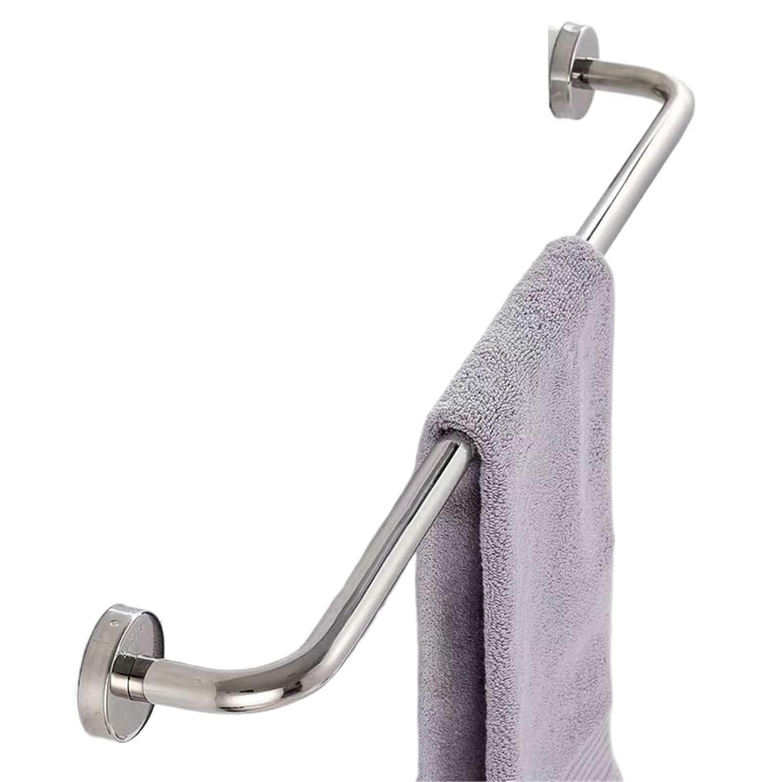 FGKOPA2 Stainless Steel Heavy Duty Adhesive Towel Racks Towel Bar,No Drill Wall Mount Single Towel Rail,Rustproof Hand Towel Holder Applicable To Bathrooms And Kitchens(40cm)